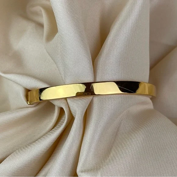 Kate Spade New York | "Do The Twist" Pavé Crystal Hinged Bangle – Gold Tone - Picture 2 of 7